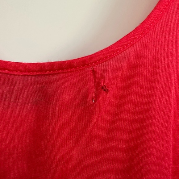 Hot Pink Red Free People Beach S Ruffle Flowy Crop Top - Picture 6 of 6